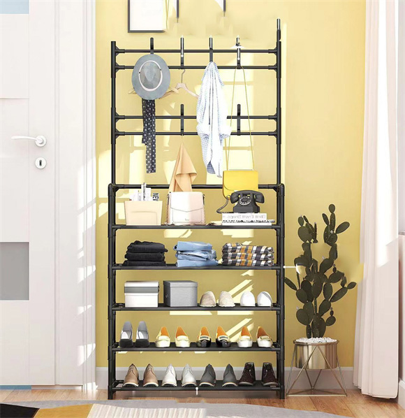 Shoe rack with cover